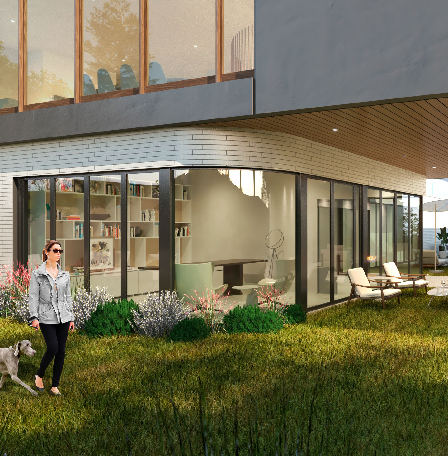 Residences (exterior detail) - Wildcat Club